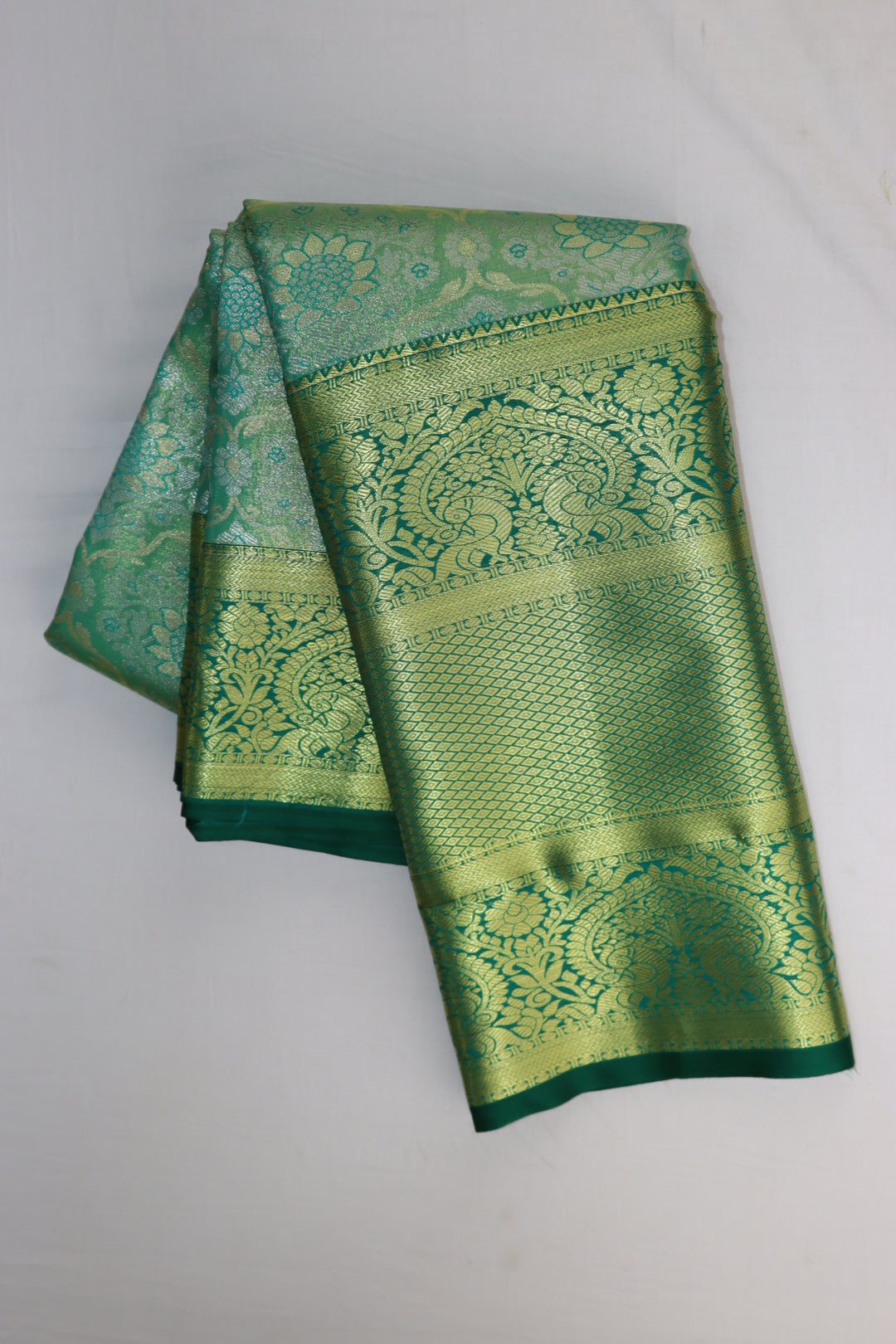 Classic Multi-color Tissue Kanjipuram Saree