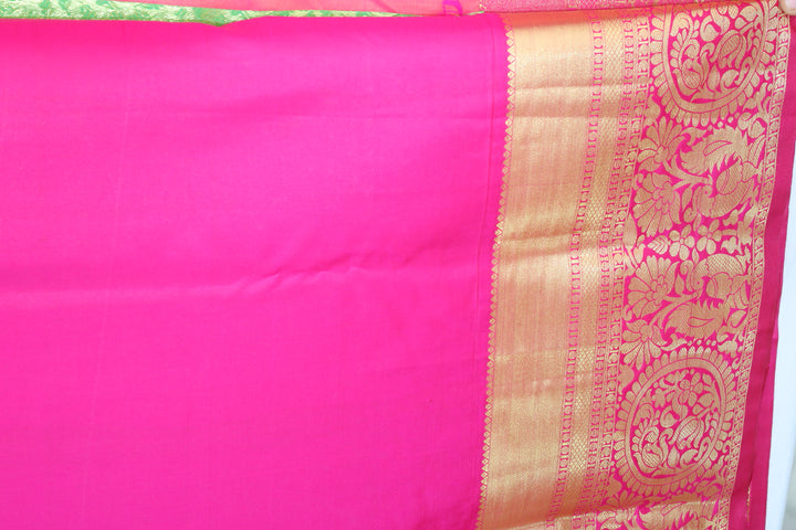 Opulent Light Green Kanjipuram Saree