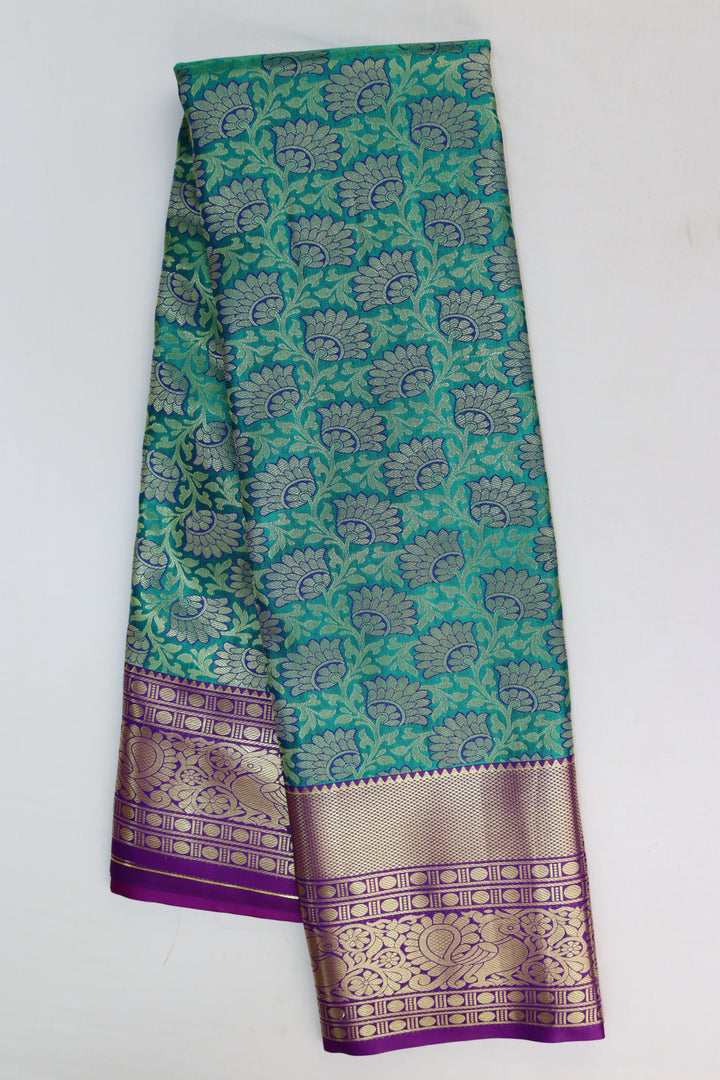 Opulent Green Kanjipuram Saree