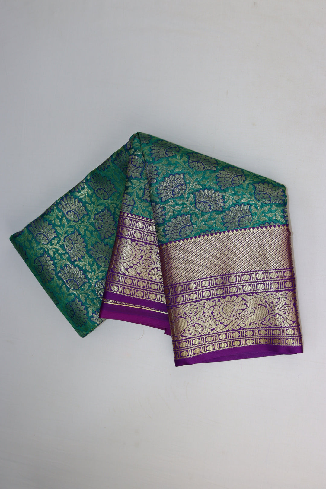 Opulent Green Kanjipuram Saree