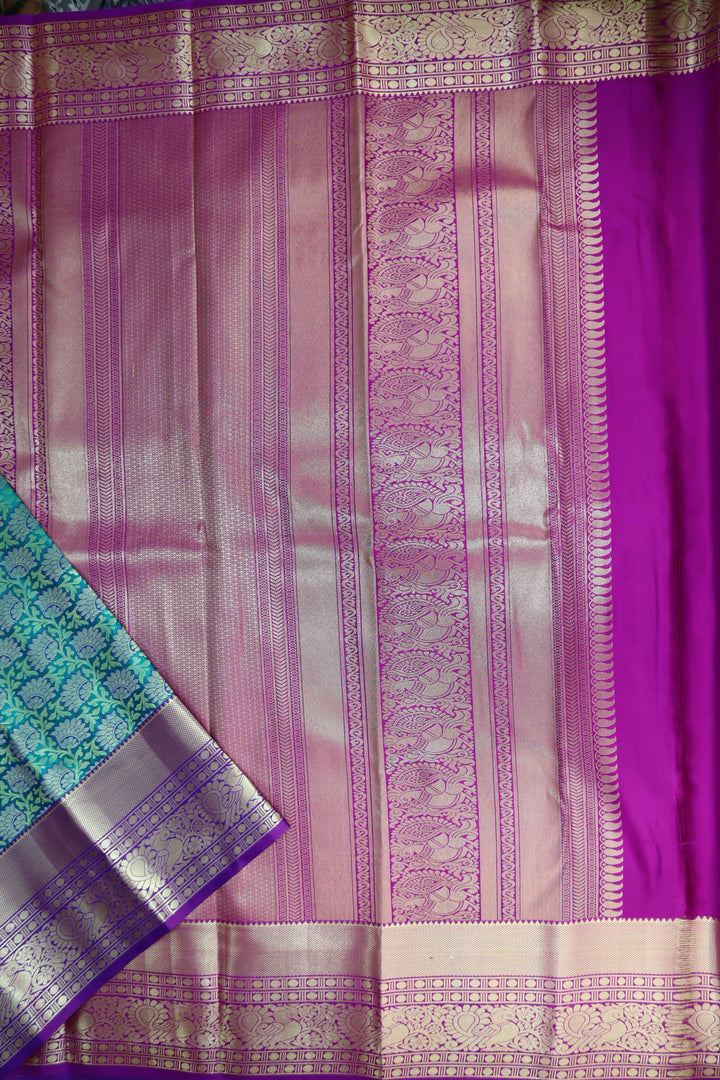 Opulent Green Kanjipuram Saree