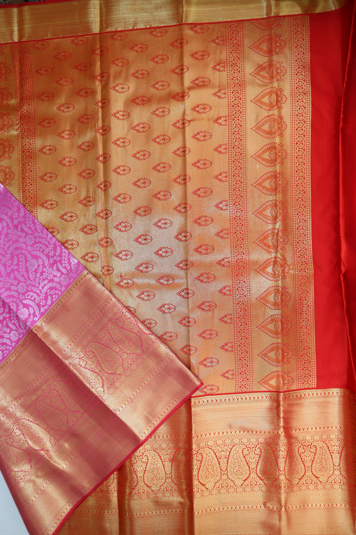 Classic Dark Pink Kanjipuram Saree