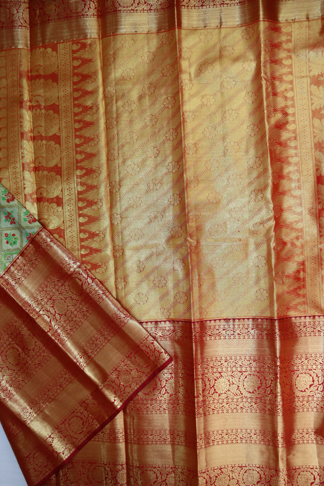 Lavish Green Kanjipuram Saree