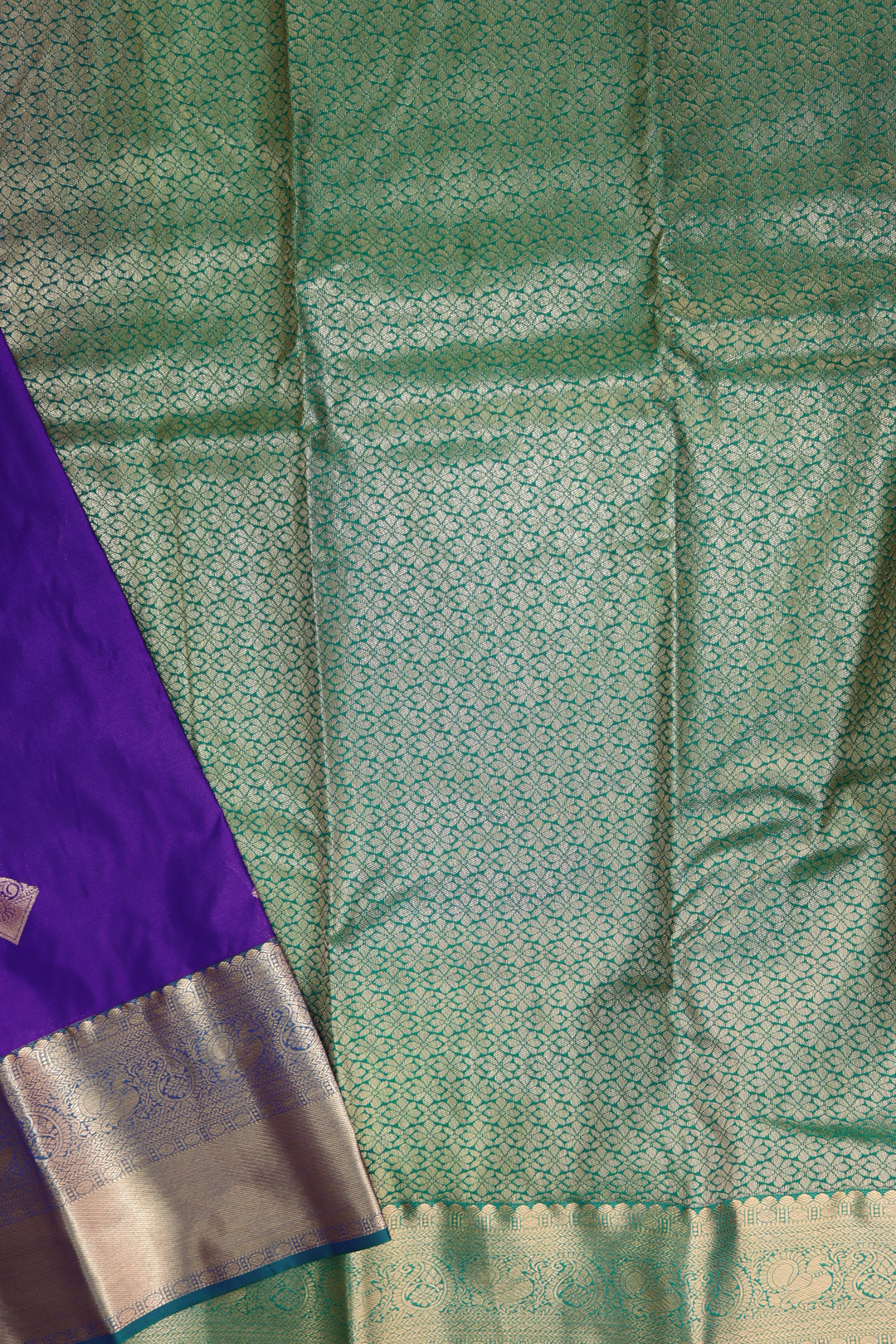 Stunning Purple Kanjipuram Saree