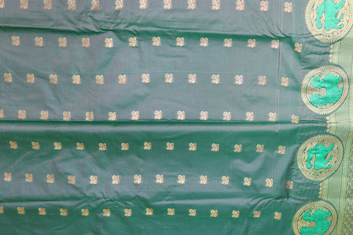 Trendy Pista Green Kanjipuram Saree