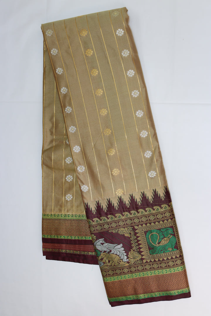 Trendy Sapota Kanjipuram Saree