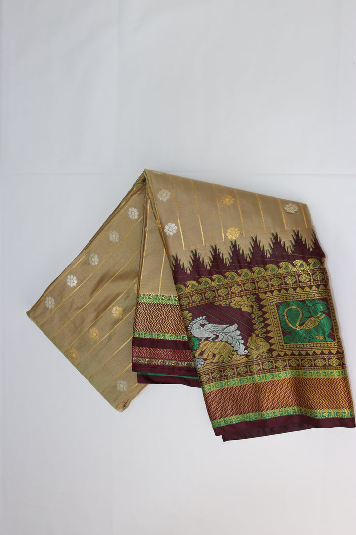 Trendy Sapota Kanjipuram Saree