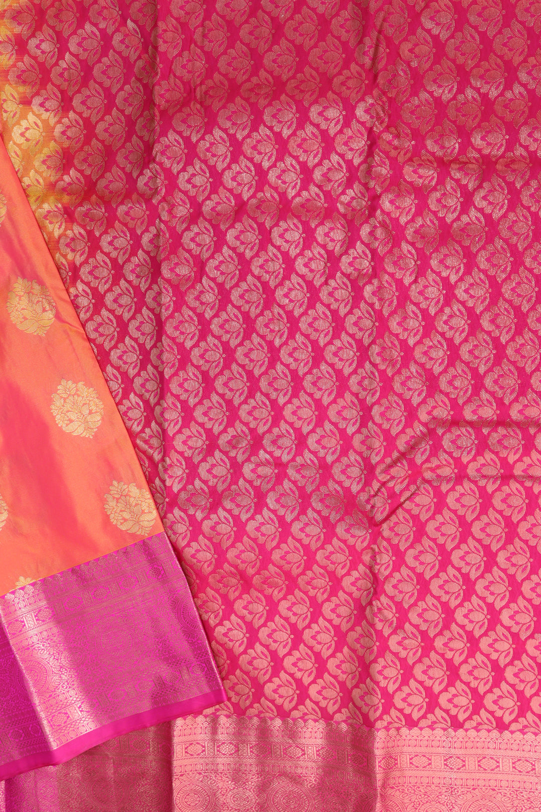 Rich Orange Kanjipuram Saree