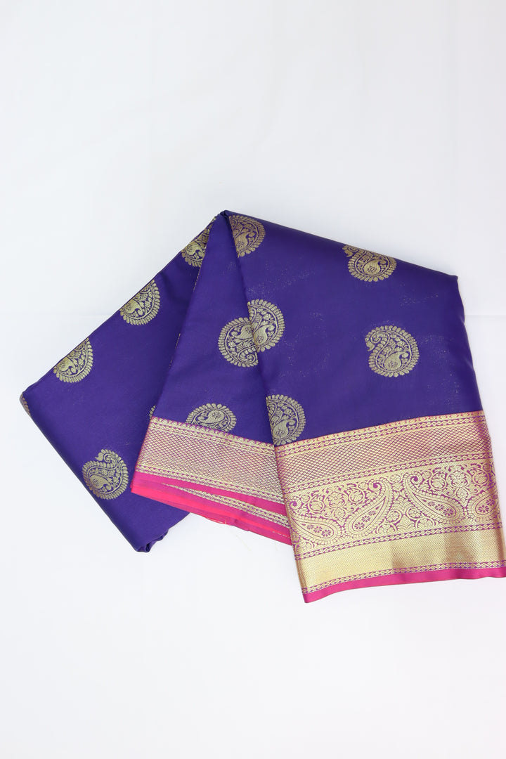 Elegant Purple Kanjipuram Saree