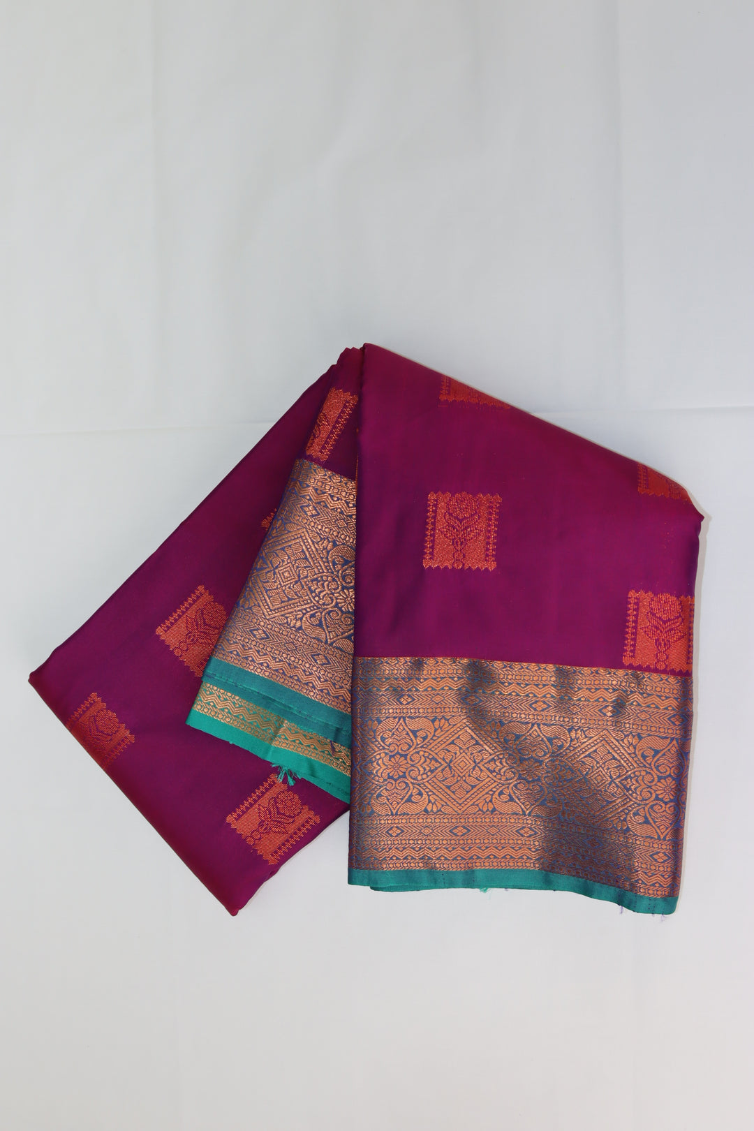 Elegant Dark Pink Kanjipuram Saree