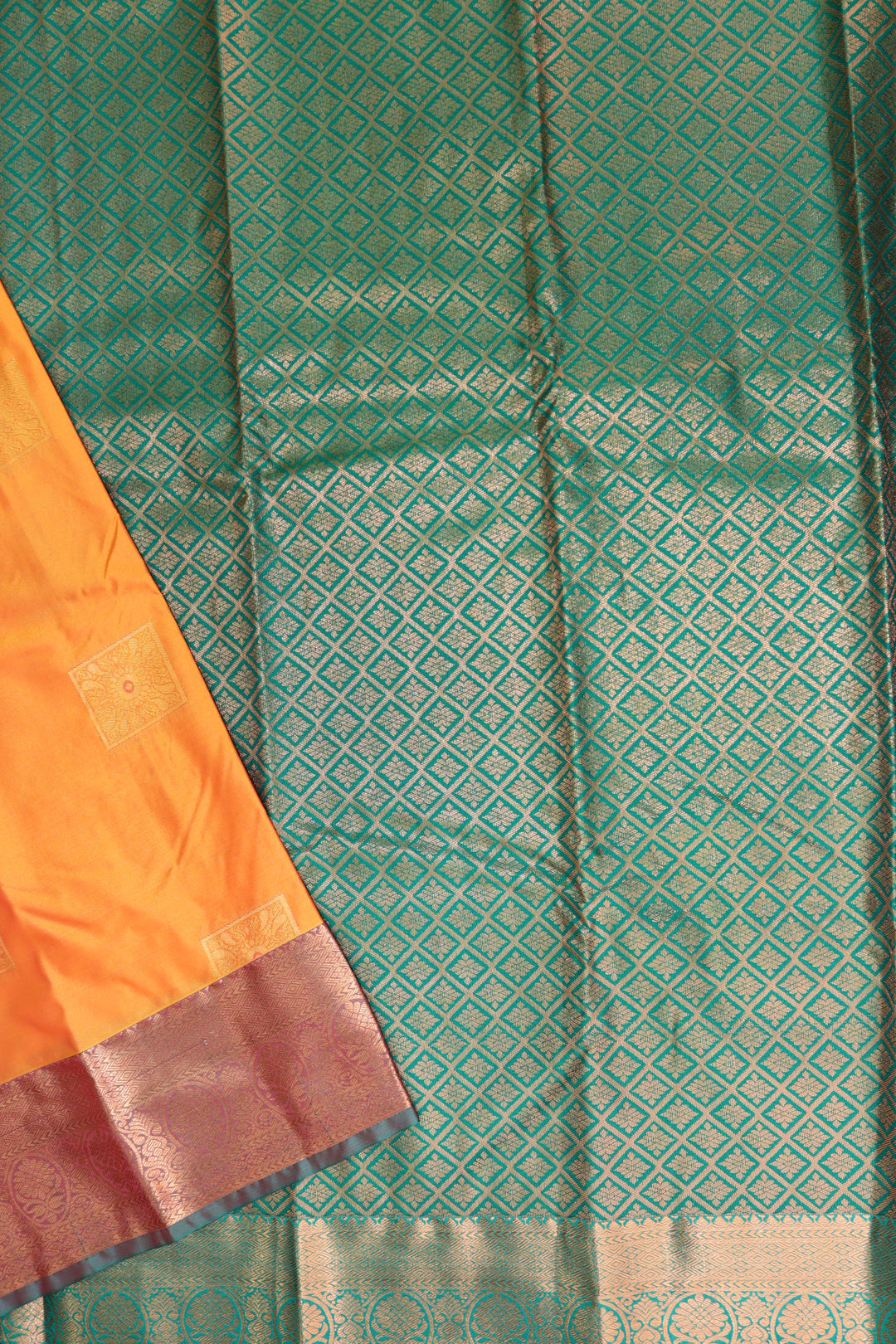 Classic Orange Kanjipuram Saree