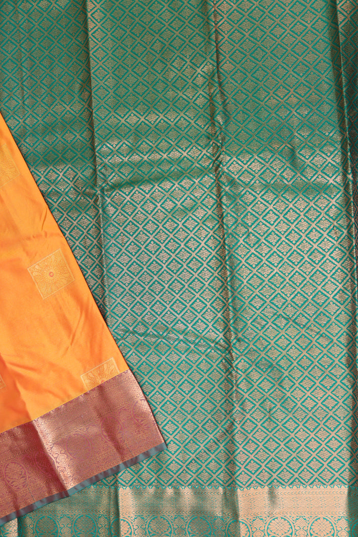 Classic Orange Kanjipuram Saree