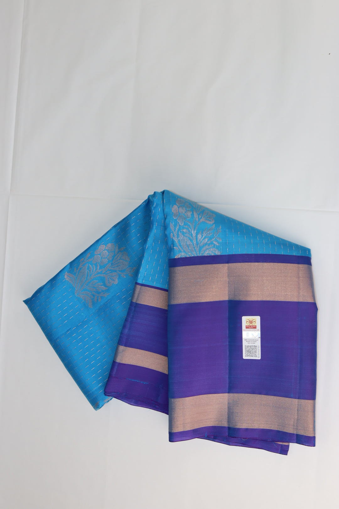 Royal Blue Pure Kanjipuram Saree