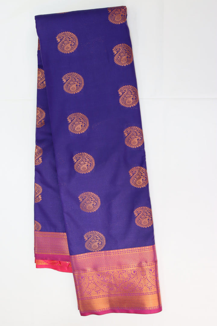 Amazing Violet Kanjipuram Saree