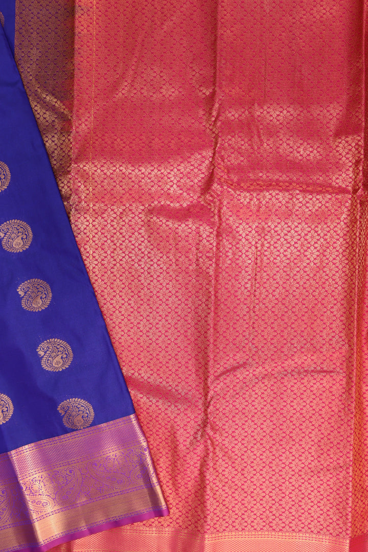 Amazing Violet Kanjipuram Saree