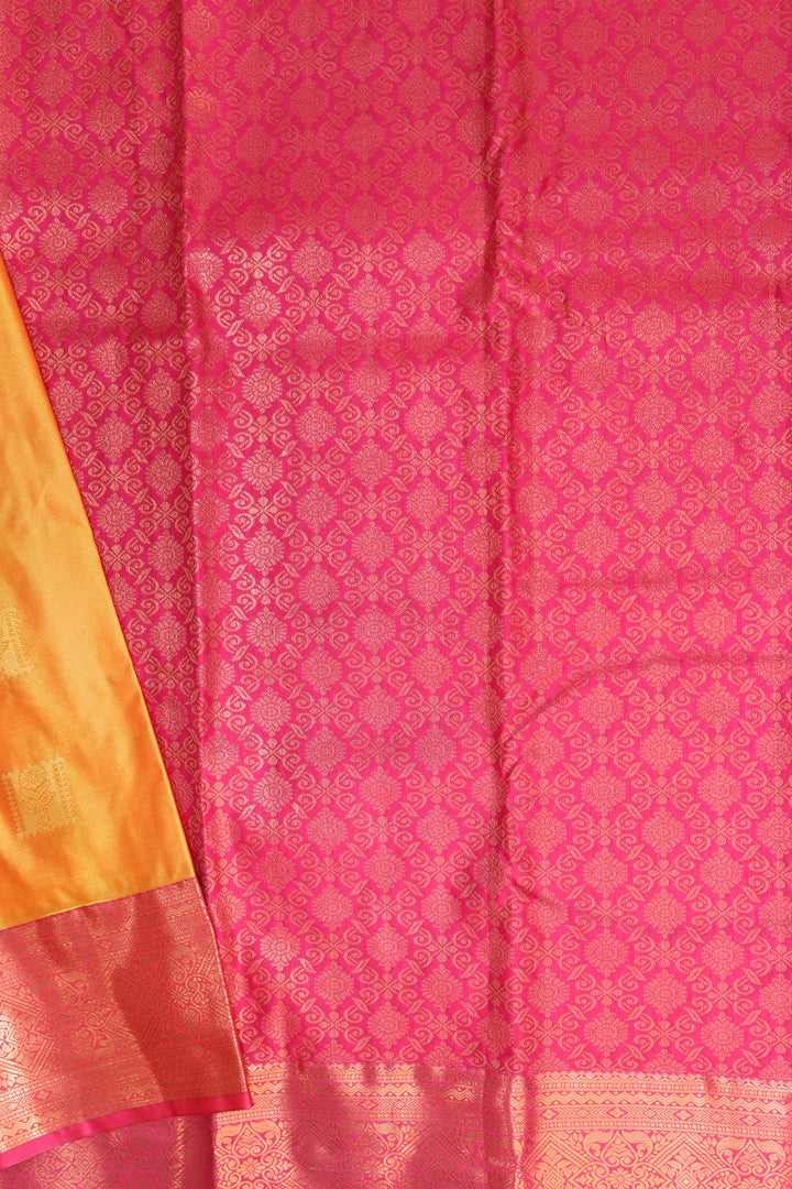 Regal Orange Kanjipuram Saree