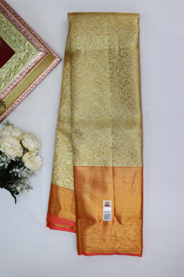 Exotic Gold Pure Kanjipuram Saree