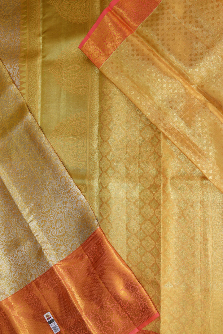 Exotic Gold Pure Kanjipuram Saree