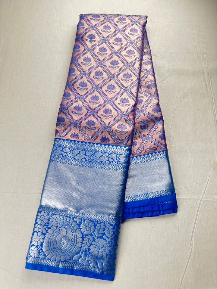 Classy Blue Kanjipuram Silk Saree