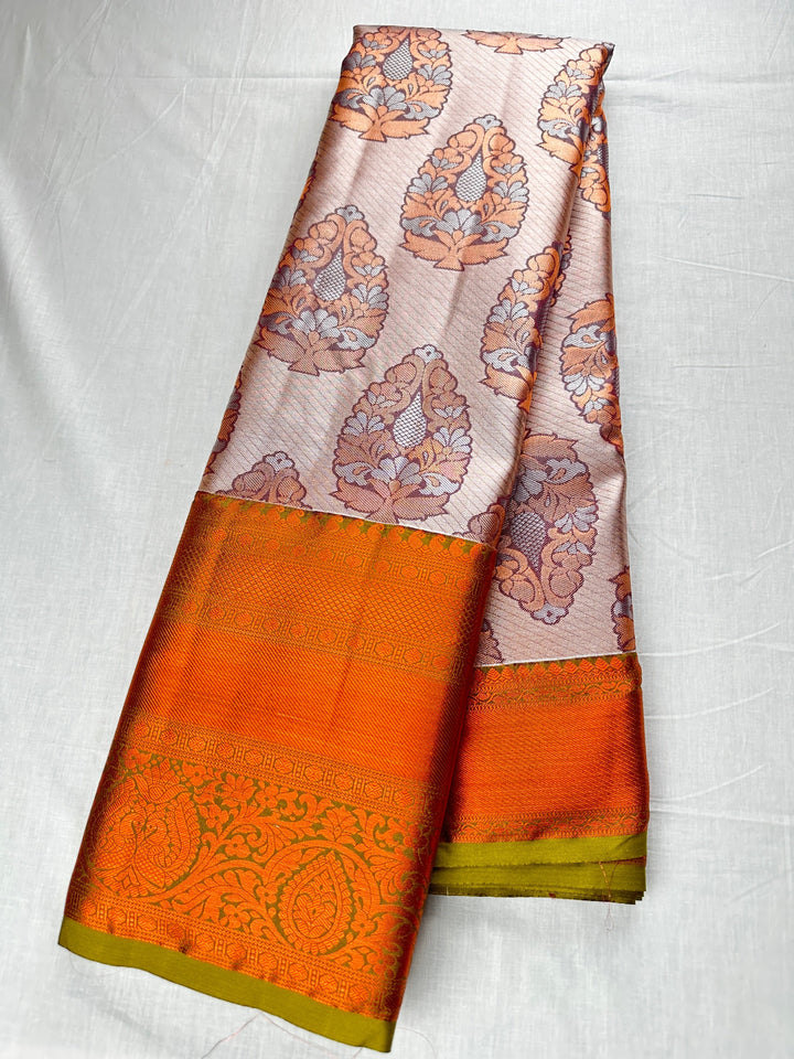 Classy Multi-color Kanjipuram Silk Saree