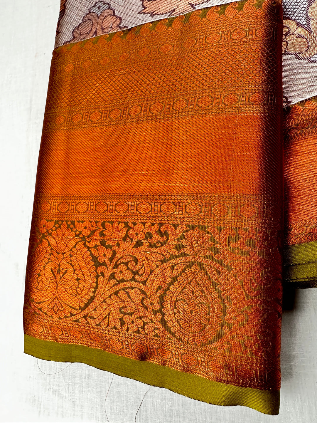 Classy Multi-color Kanjipuram Silk Saree