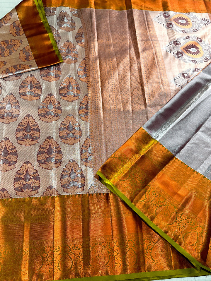 Classy Multi-color Kanjipuram Silk Saree