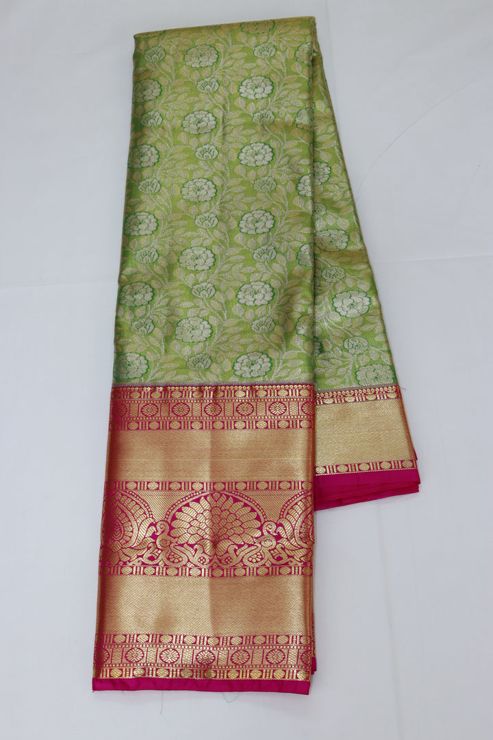 Elegant Green Kanjipuram Saree