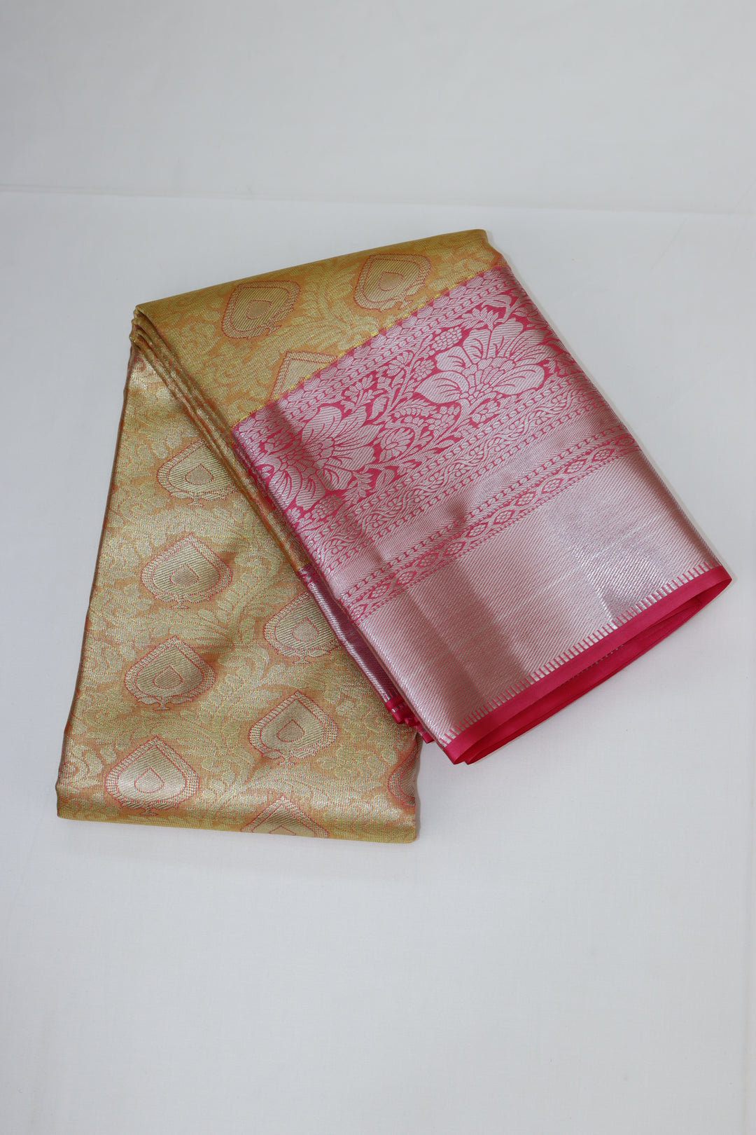 Graceful Yellow Kanjipuram Saree