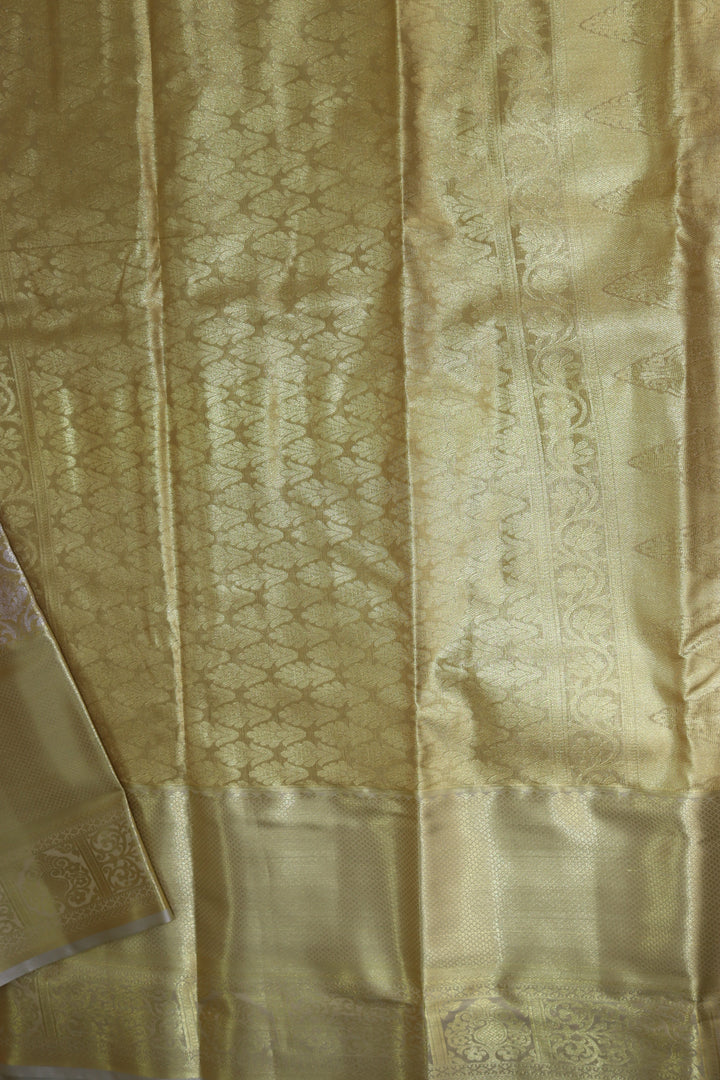 Luxurious Gold Kanjipuram Saree