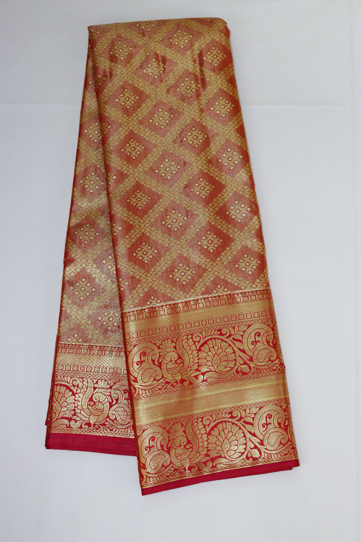 Classic Orange Kanjipuram Saree