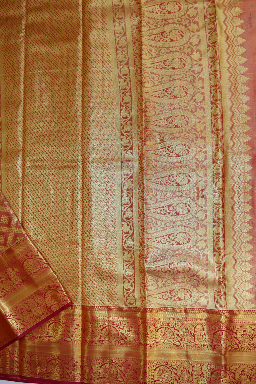 Classic Orange Kanjipuram Saree