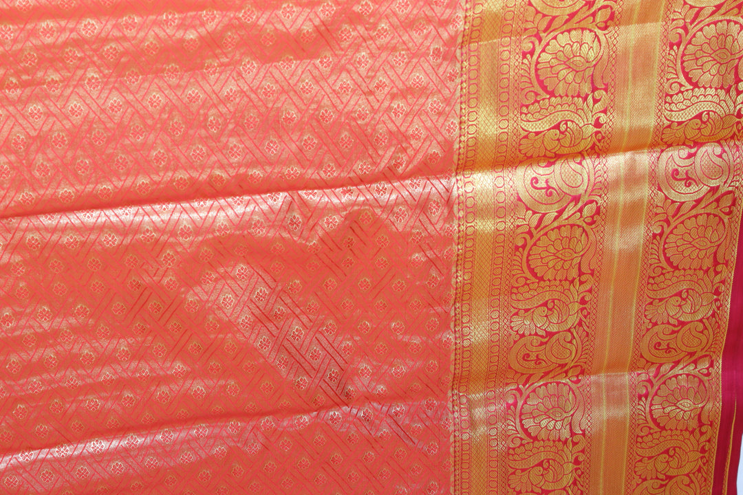 Classic Orange Kanjipuram Saree