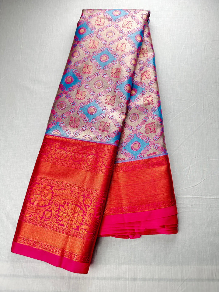 Timeless Multi-color Kanjipuram Silk Saree