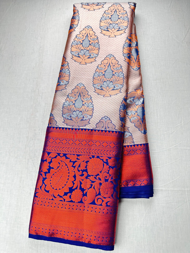 Classy Multi-color Kanjipuram Silk Saree