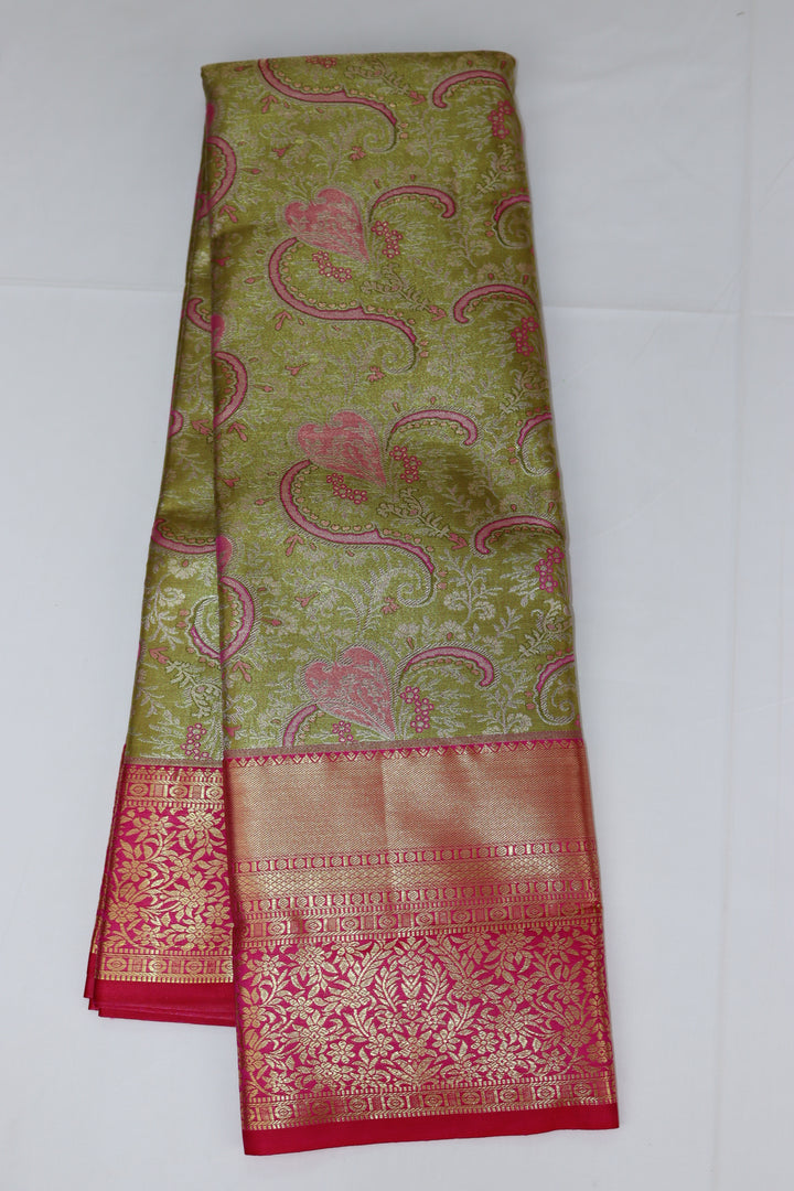 Rich Pink Kanjipuram Saree