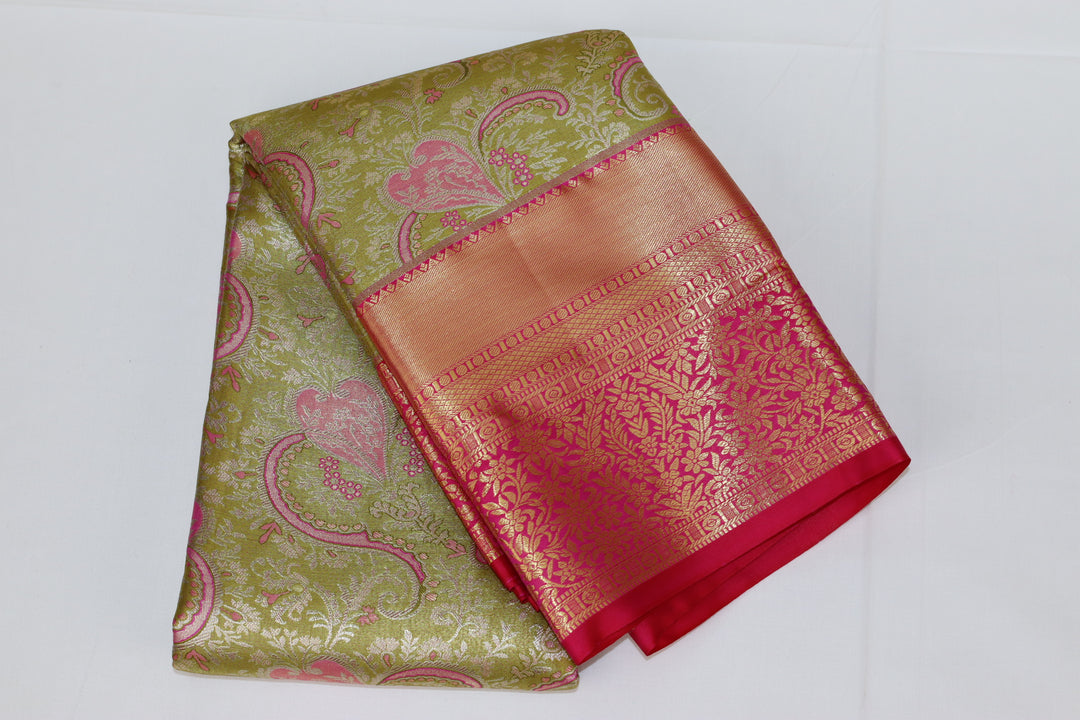 Rich Pink Kanjipuram Saree