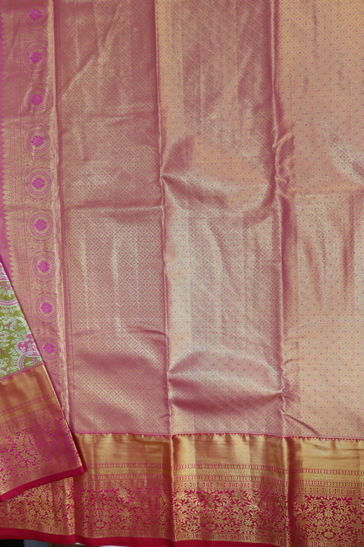 Rich Pink Kanjipuram Saree