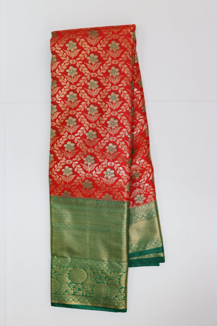 Graceful Red Kanjipuram Saree