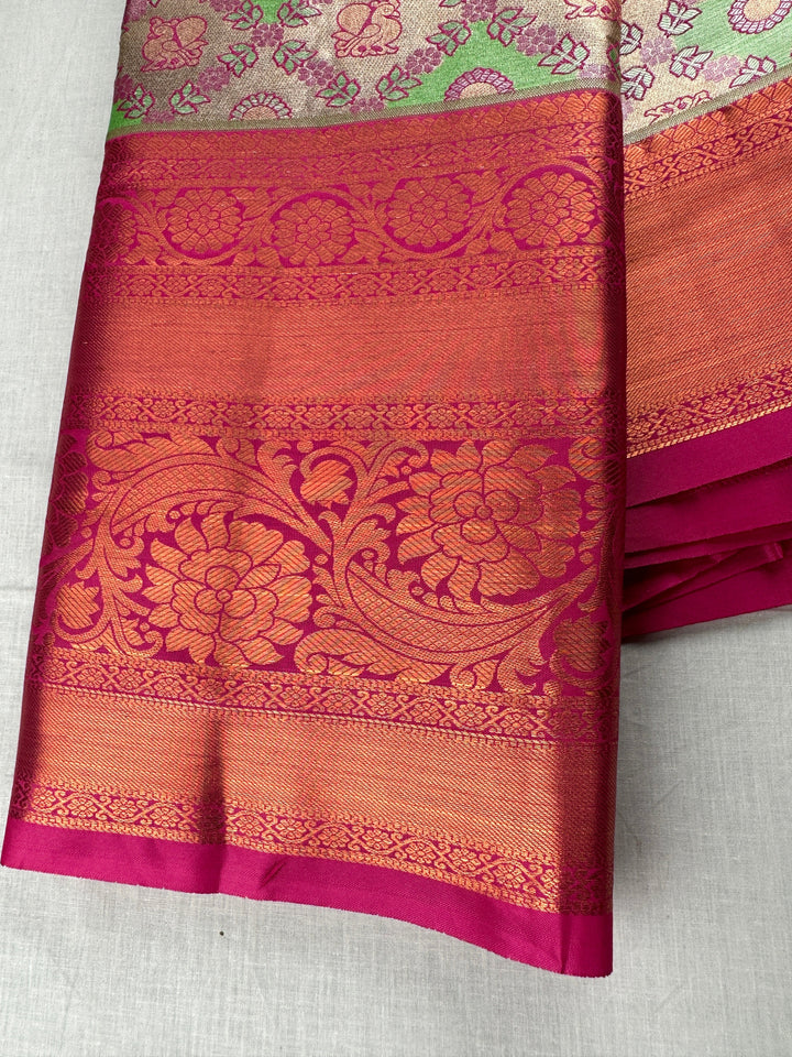 Rich Multi-color Kanjipuram Silk Saree