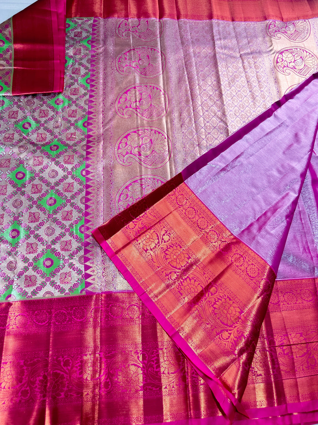 Rich Multi-color Kanjipuram Silk Saree