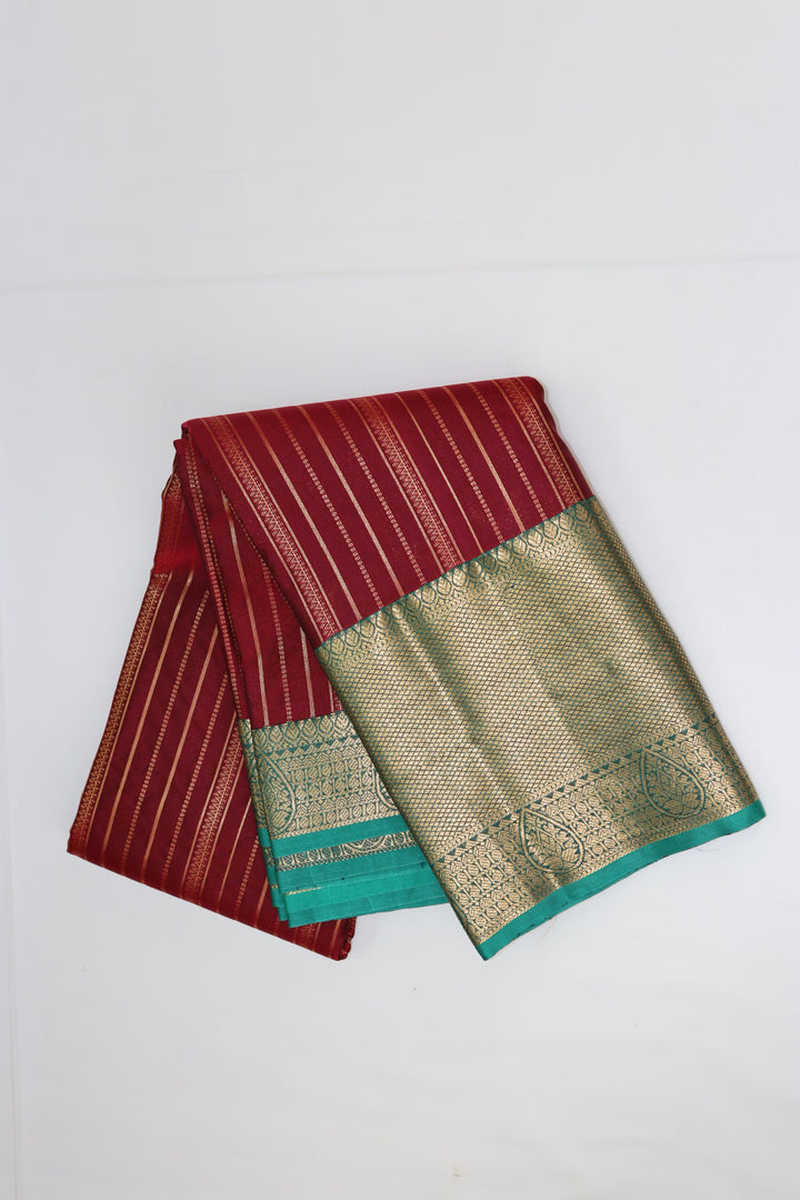 Stunning Red Kanjipuram Saree