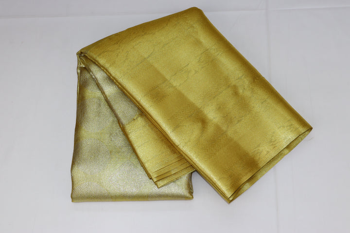 Amazing Golden Tissue Kanjipuram Saree