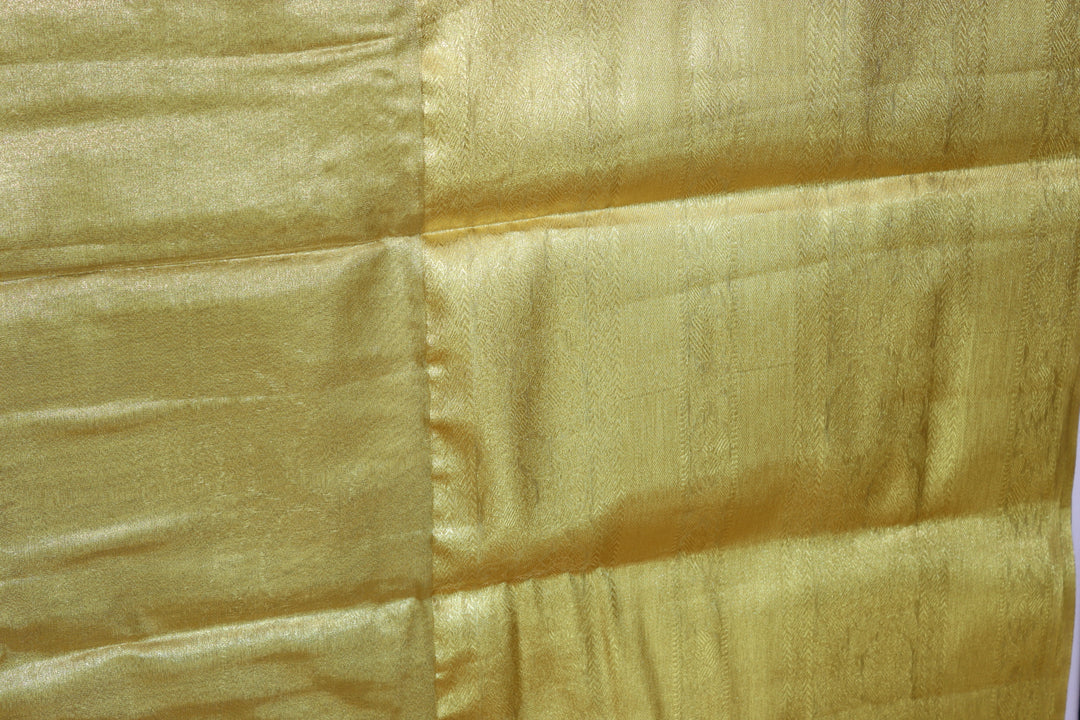 Amazing Golden Tissue Kanjipuram Saree