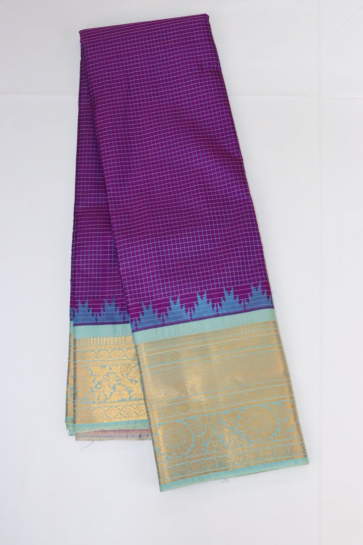 Trendy Purple Kanjipuram Saree