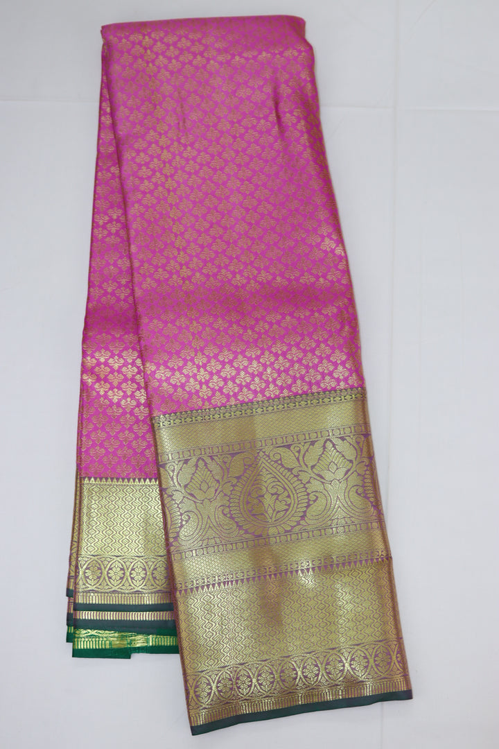 Rich Pink Kanjipuram Saree