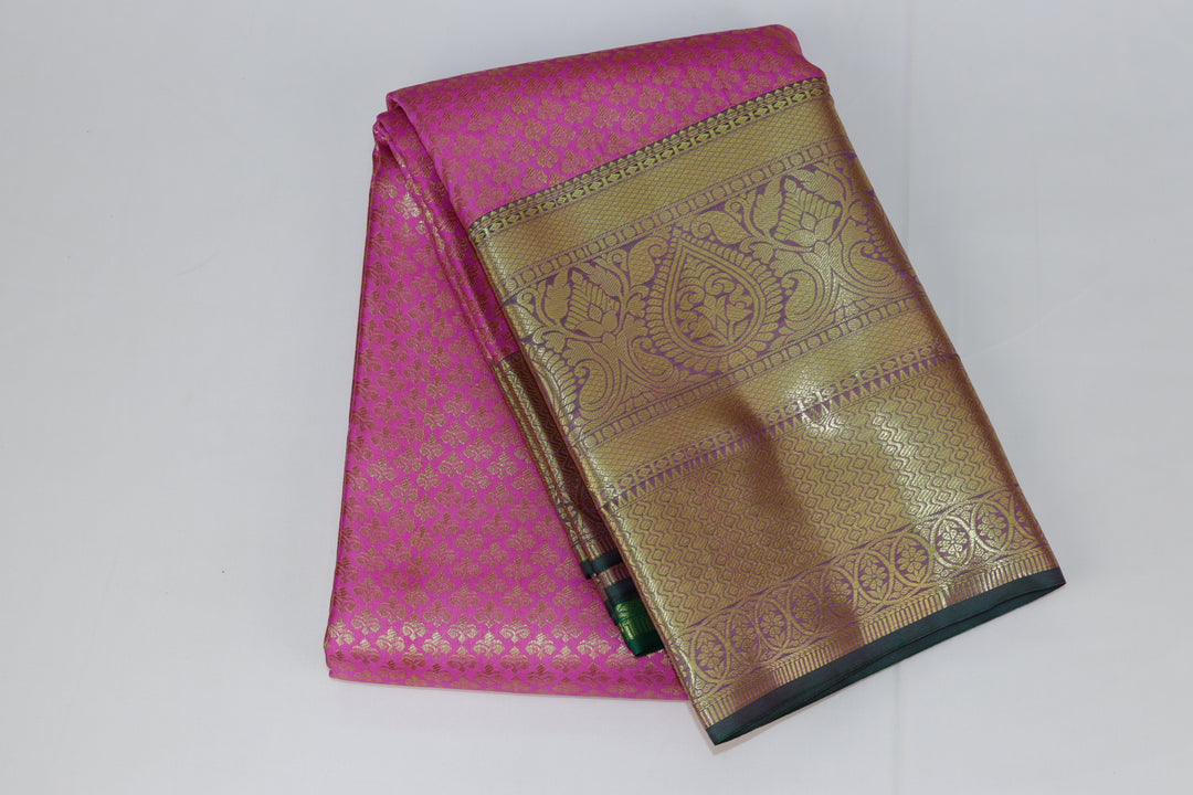 Rich Pink Kanjipuram Saree