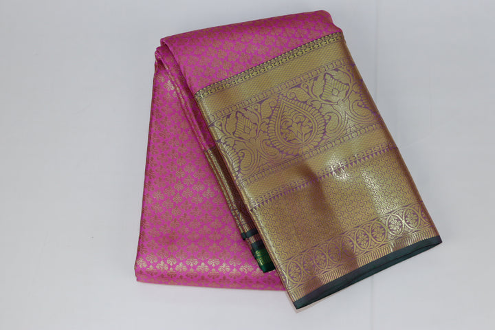 Rich Pink Kanjipuram Saree