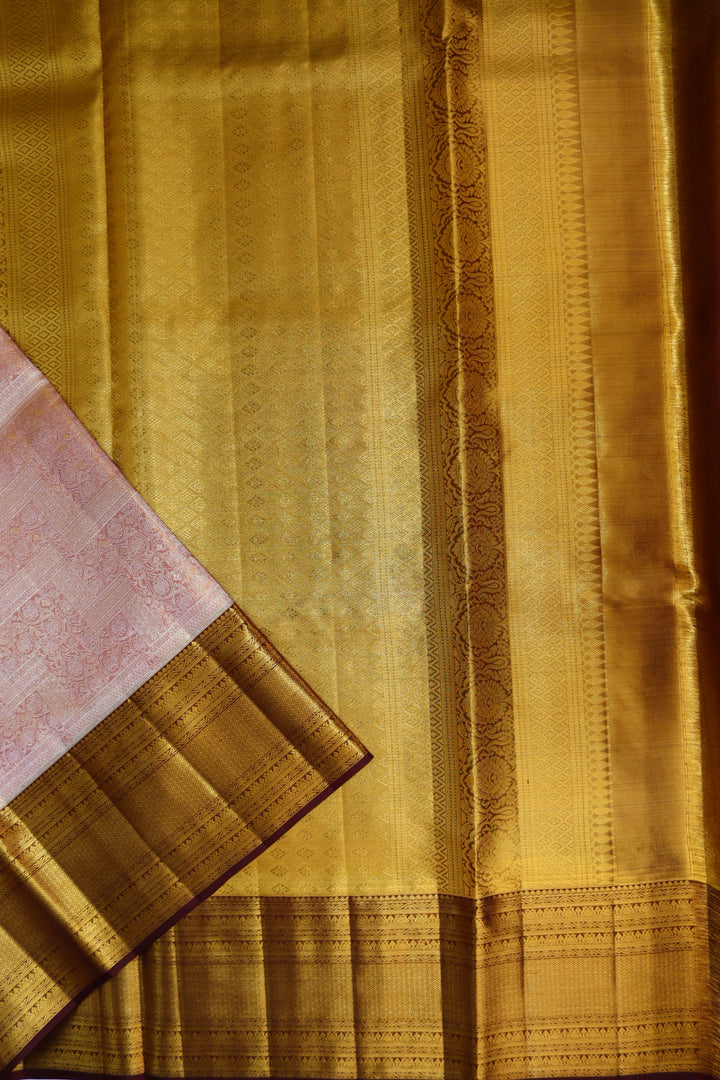 Classy Pastel Pure Kanjipuram Saree