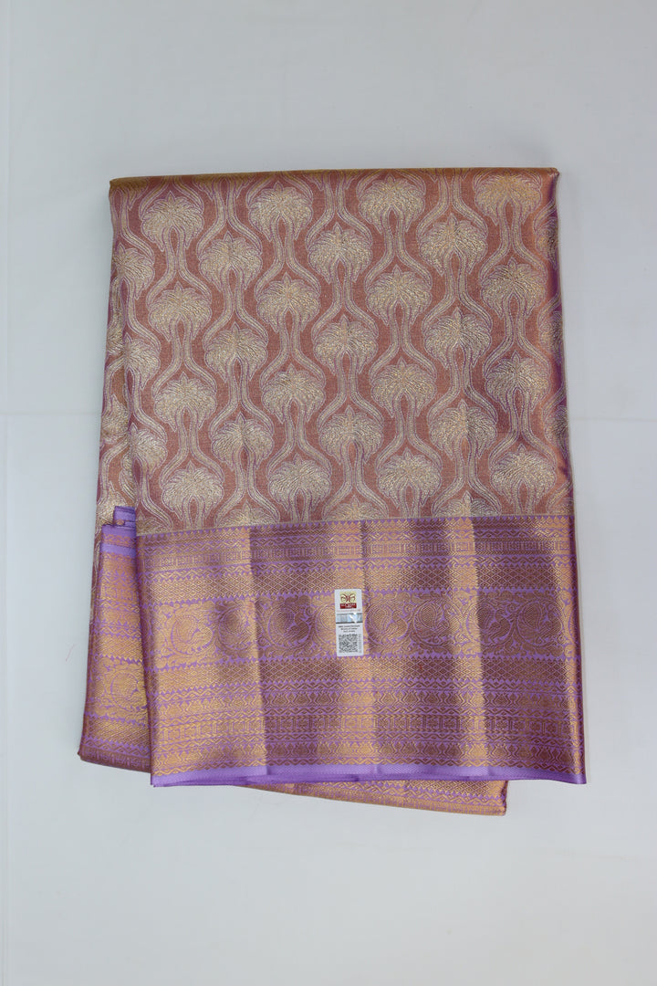 Exotic Lavender Pure Kanjipuram Saree