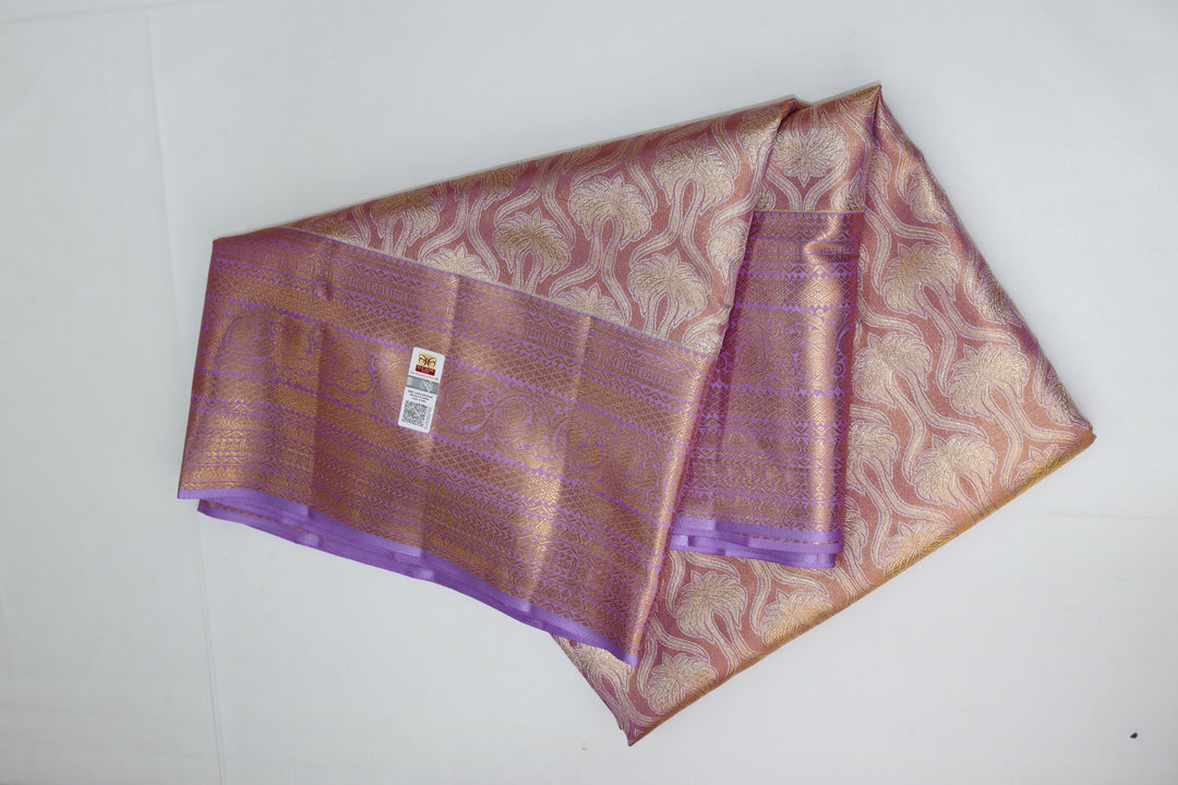 Exotic Lavender Pure Kanjipuram Saree